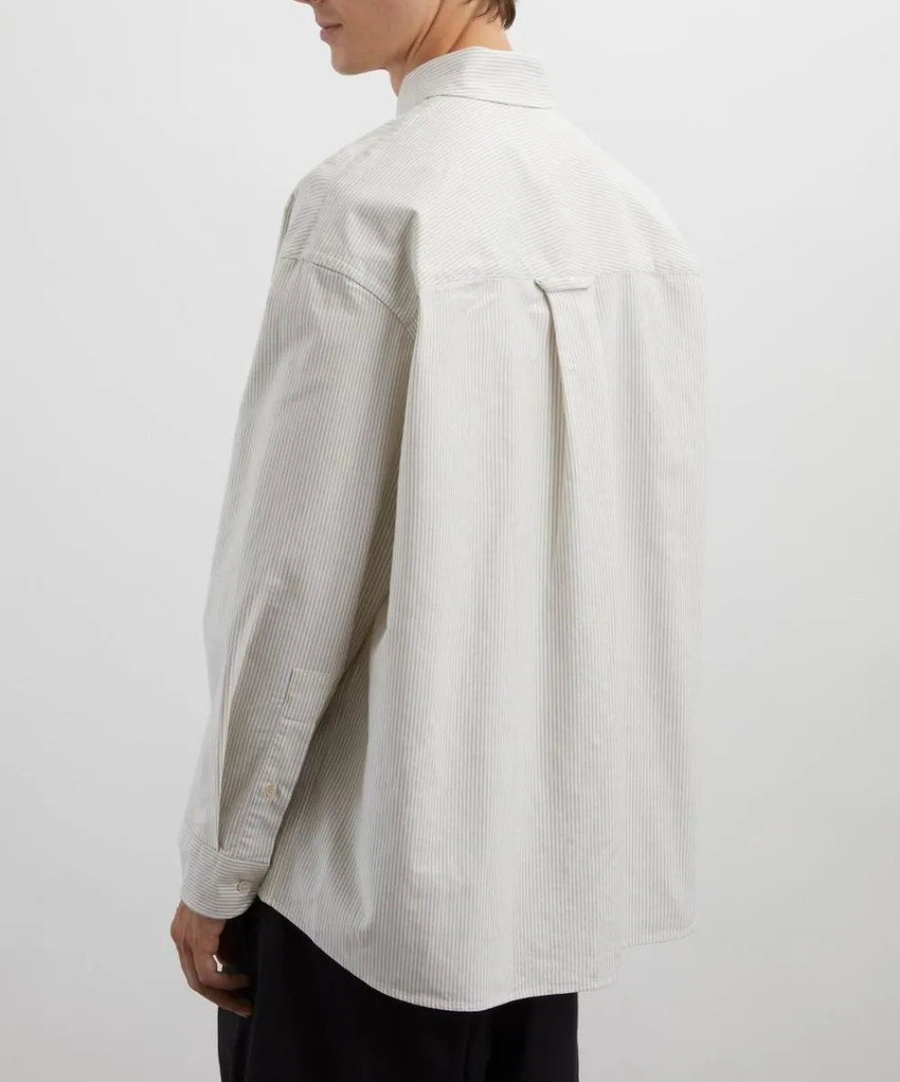 Studio Nicholson Shirts^Ruskin Oxford Cloth Striped Shirt