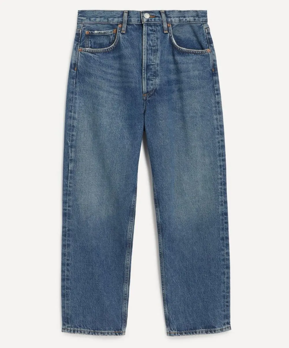 AGOLDE Jeans^90s Crop Mid-Rise Straight Jeans in Essence