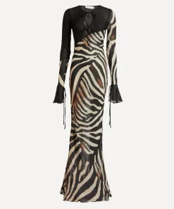 Rat & Boa Dresses^Sabine Zebra Maxi Dress
