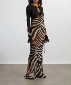 Rat & Boa Dresses^Sabine Zebra Maxi Dress