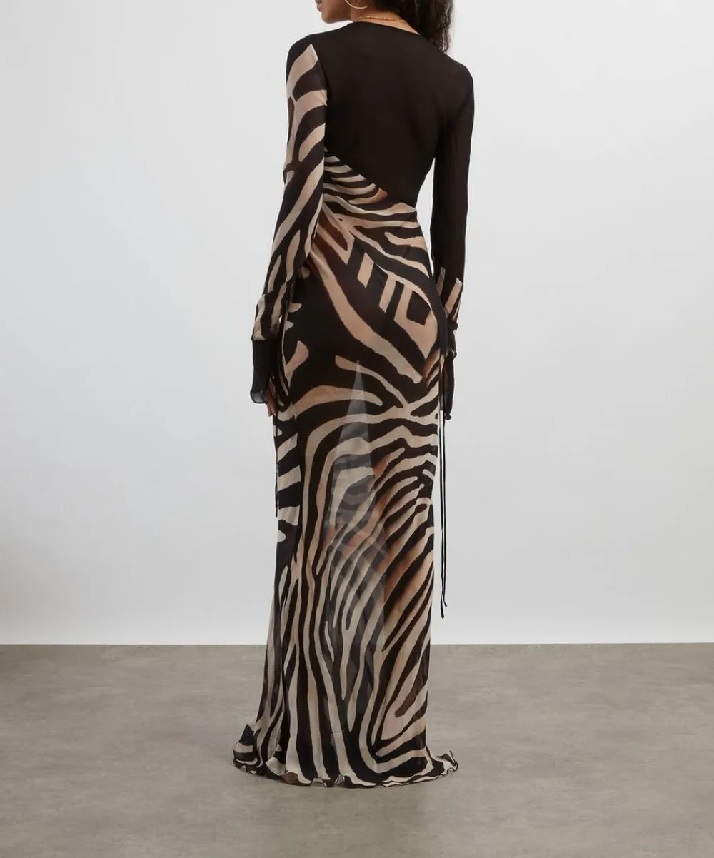 Rat & Boa Dresses^Sabine Zebra Maxi Dress