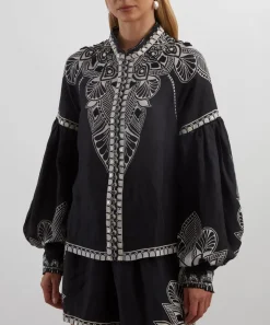 Scarlett Poppies Tops^Sabrina Embroidered Top