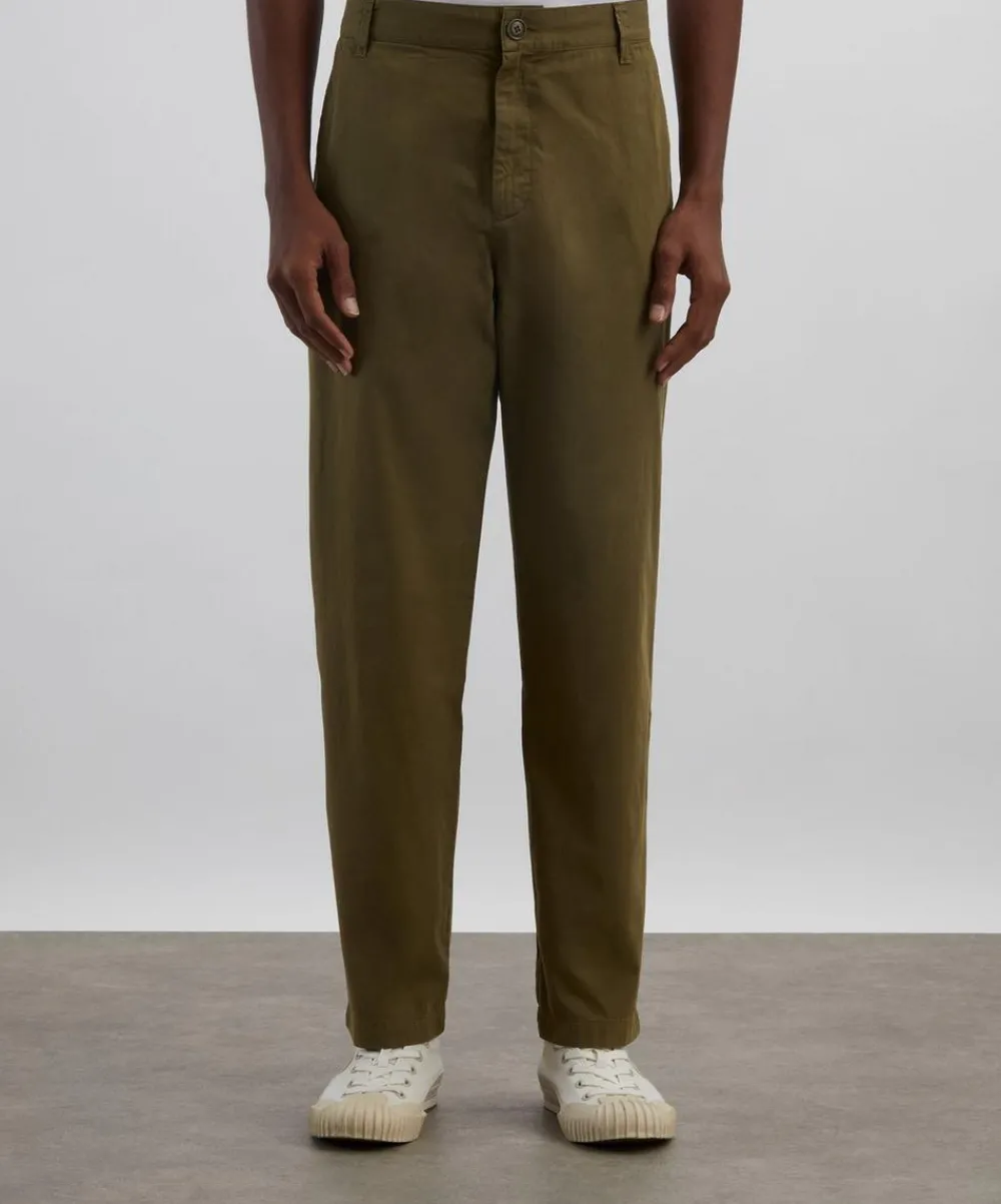 A.P.C. Trousers^Sage Green Lawrence Cotton Chinos