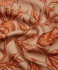 Liberty Interiors Furnishing Fabrics^Sambourne Vine Wycombe Linen in Cinnabar
