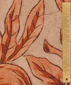 Liberty Interiors Furnishing Fabrics^Sambourne Vine Wycombe Linen in Cinnabar