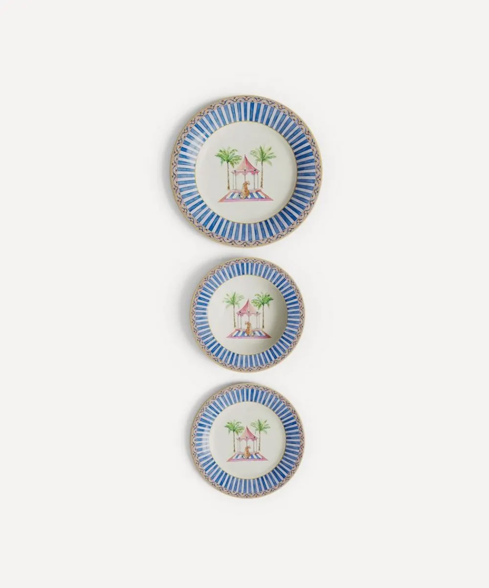 Lisa Corti Tableware^Sariska Porcelain Plate Set of 3