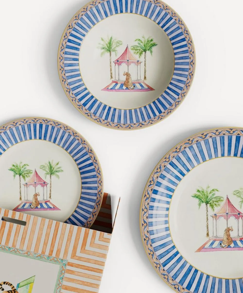 Lisa Corti Tableware^Sariska Porcelain Plate Set of 3