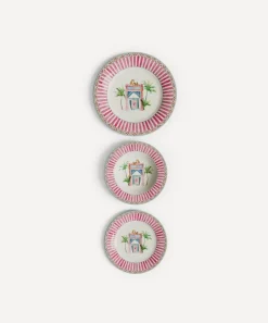 Lisa Corti Tableware^Sariska Porcelain Plate Set of 3