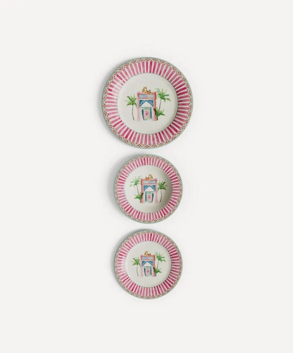 Lisa Corti Tableware^Sariska Porcelain Plate Set of 3