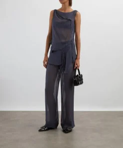 Paloma Wool Tops^Sato Asymmetric Silk Top