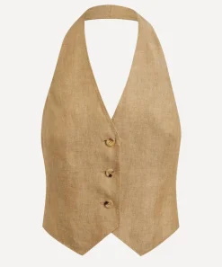 Max Mara Coats & Jackets^Sauro Linen Batavia Waistcoat