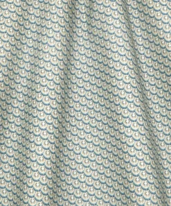 Liberty Interiors Furnishing Fabrics^Scallop Spot Cotton in Lapis