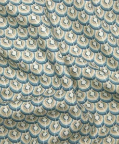 Liberty Interiors Furnishing Fabrics^Scallop Spot Cotton in Lapis