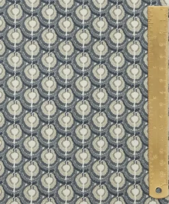 Liberty Interiors Furnishing Fabrics^Scallop Spot Cotton in Smalt Blue