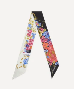 Liberty Scarves^Scorpio 5X88 Ribbonette Silk Scarf