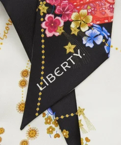 Liberty Scarves^Scorpio 5X88 Ribbonette Silk Scarf