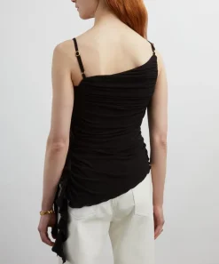 Aje Tops^Serene Asymmetric Gathered Top