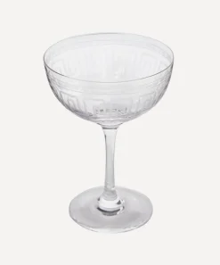 The Vintage List Glass & Drinksware^Set of Six Greek Key Champagne Coupes
