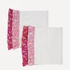 Coco & Wolf Bathroom Towels|Bathroom^Set of Two Mitsi Valeria Pink Double Ruffle Face Towel 33x33cm
