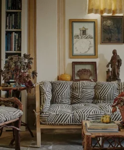 Liberty Interiors Furnishing Fabrics^Shadow Stripe Weave in Piccadilly