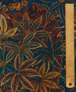 Liberty Interiors Furnishing Fabrics^Shand Voyage Vintage Velvet in Lapis
