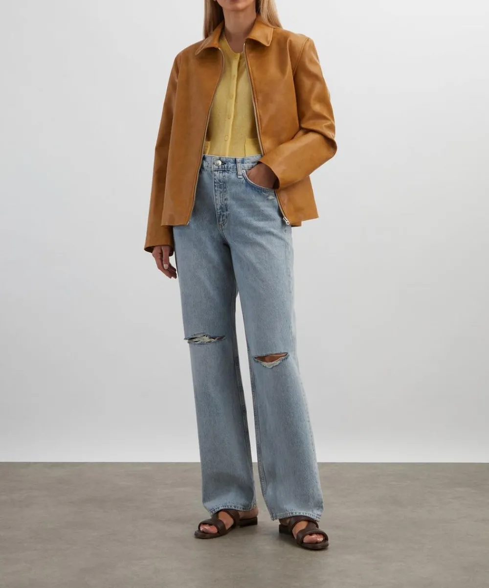 Rag & Bone Jeans^Shea Relaxed Straight Jeans in Calhe