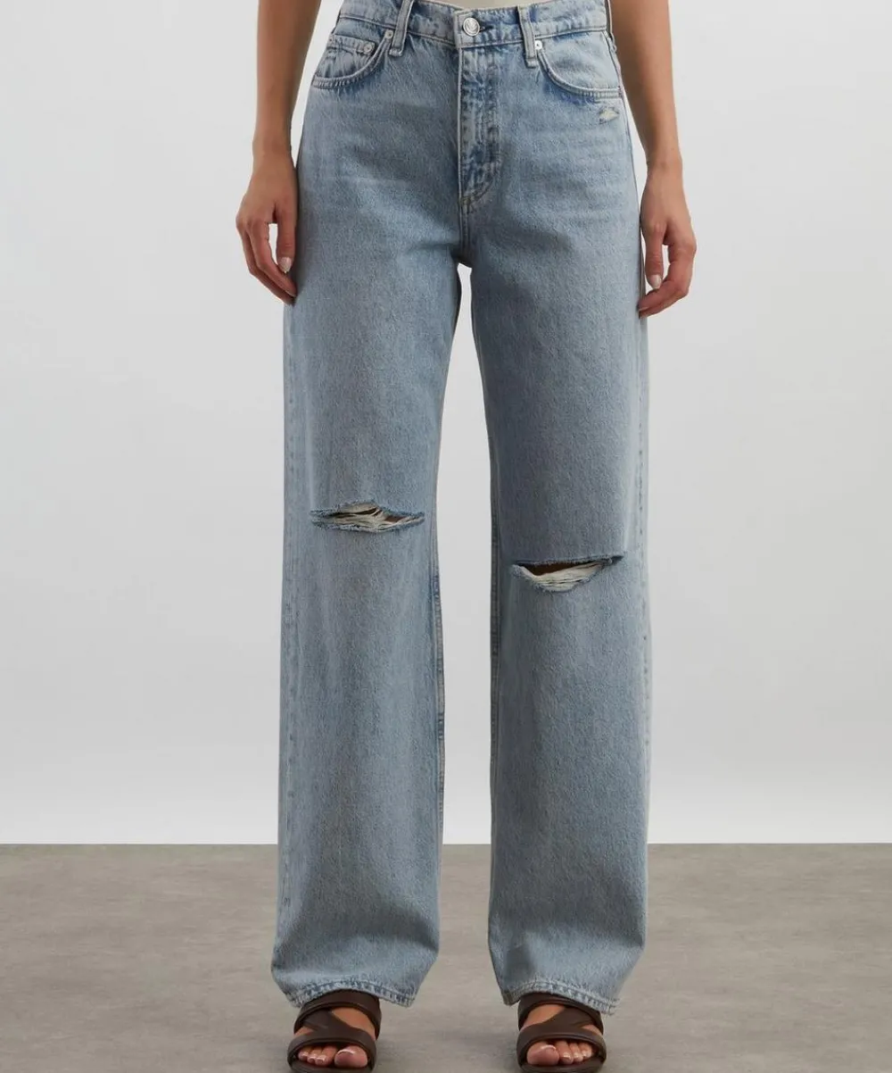 Rag & Bone Jeans^Shea Relaxed Straight Jeans in Calhe