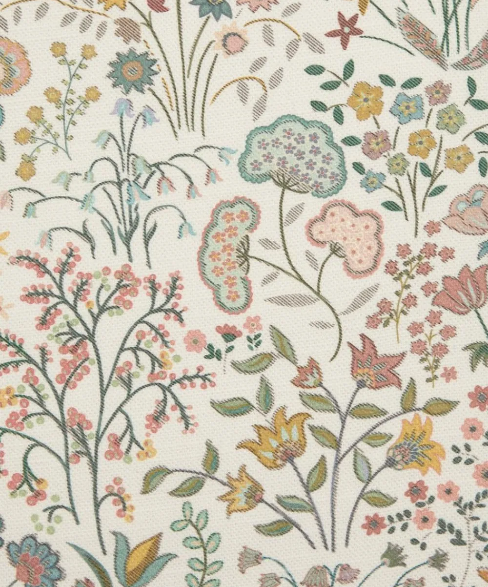 Liberty Interiors Furnishing Fabrics^Shepherdly Flowers Cotton in Lichen