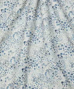 Liberty Interiors Furnishing Fabrics^Shepherdly Flowers Cotton in Lapis