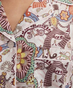 Liberty Sleepwear^Shirley Smith Tana Lawn™ Cotton Short Pyjama Set in Shirley Smith