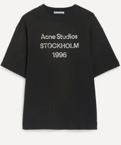 Acne Studios Tops^Short Sleeve Logo T-Shirt