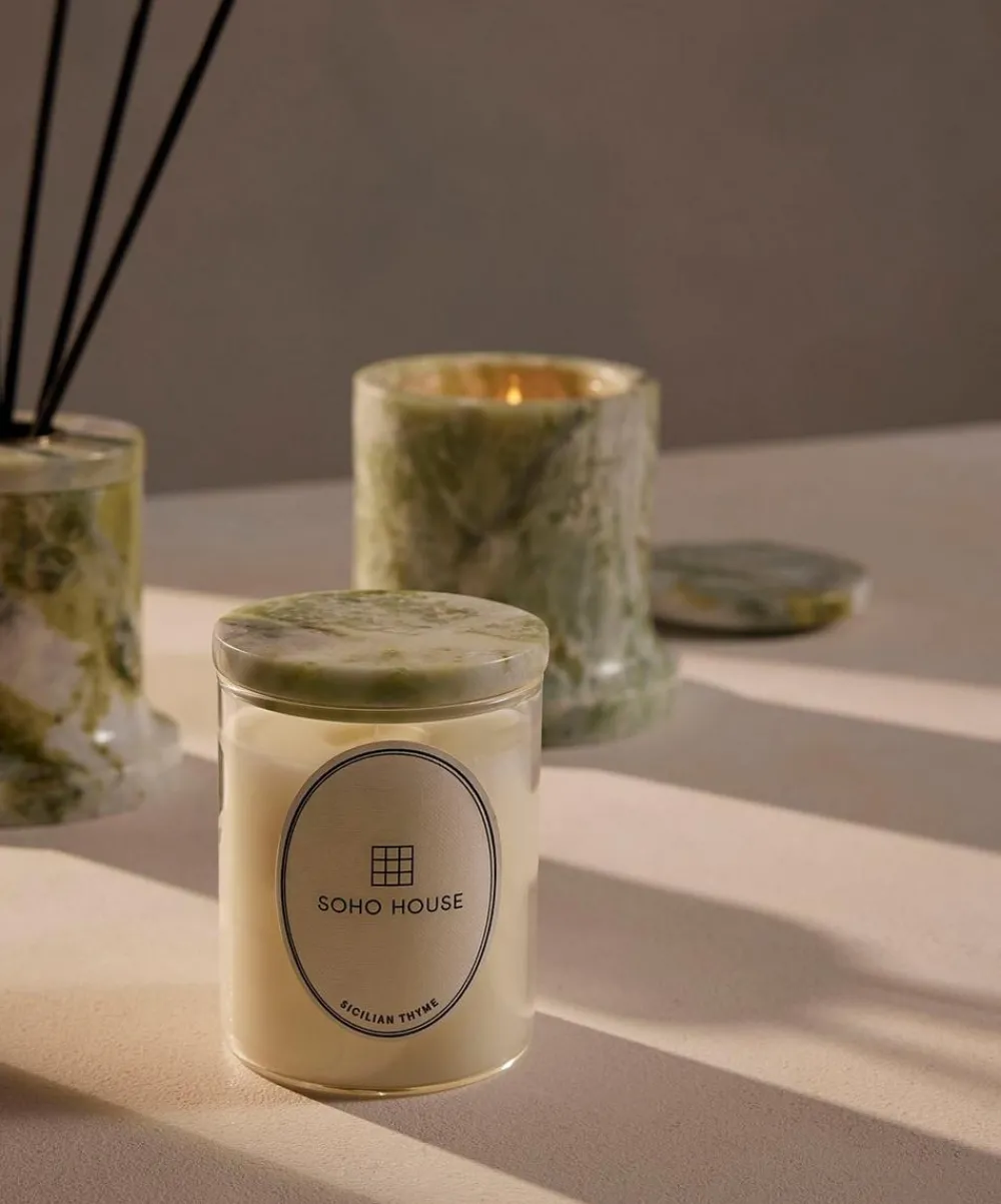 Soho Home Candles & Candle Holders^Sicilian Thyme Apple Jade Marble Candle 250g
