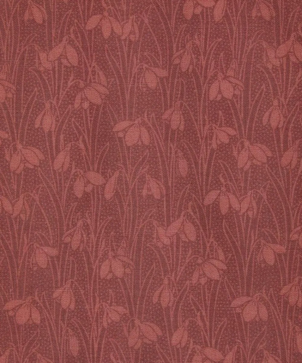 Liberty Fabrics Cotton For Quilting^Sienna Red Snowdrop Spot Lasenby Quilting Cotton