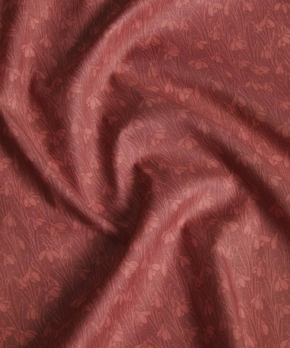 Liberty Fabrics Cotton For Quilting^Sienna Red Snowdrop Spot Lasenby Quilting Cotton