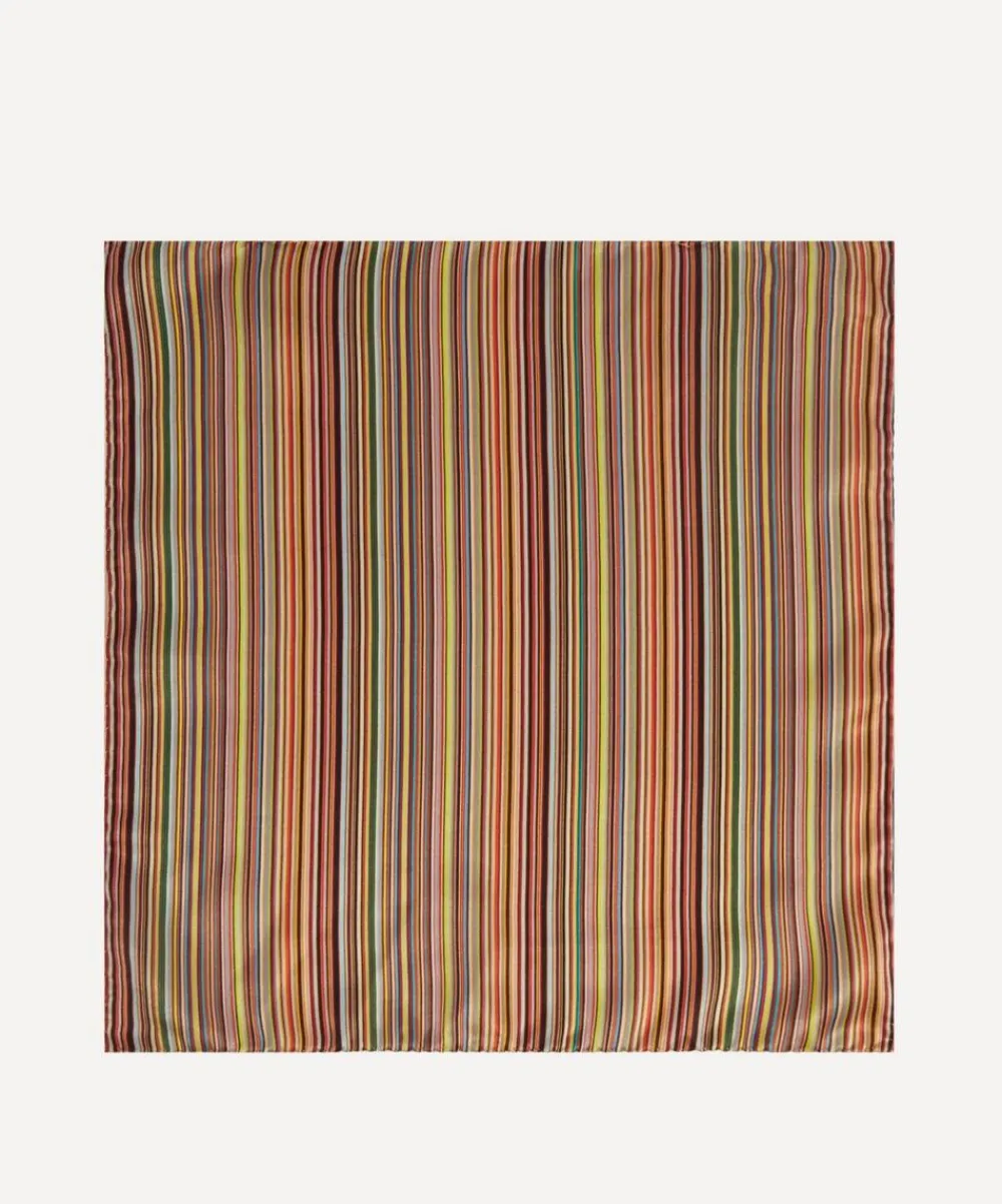 Paul Smith Pocket Squares^Signature Stripe Silk Pocket Square