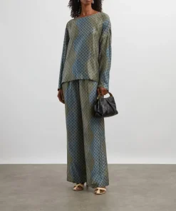 Dries Van Noten Tops^Silk Contrast Top