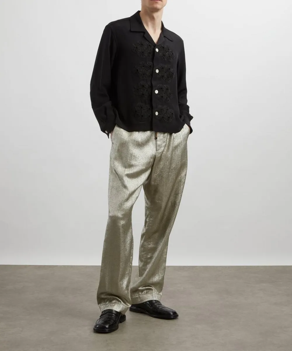 Bode Shirts^Silk Ribbon Garland Shirt