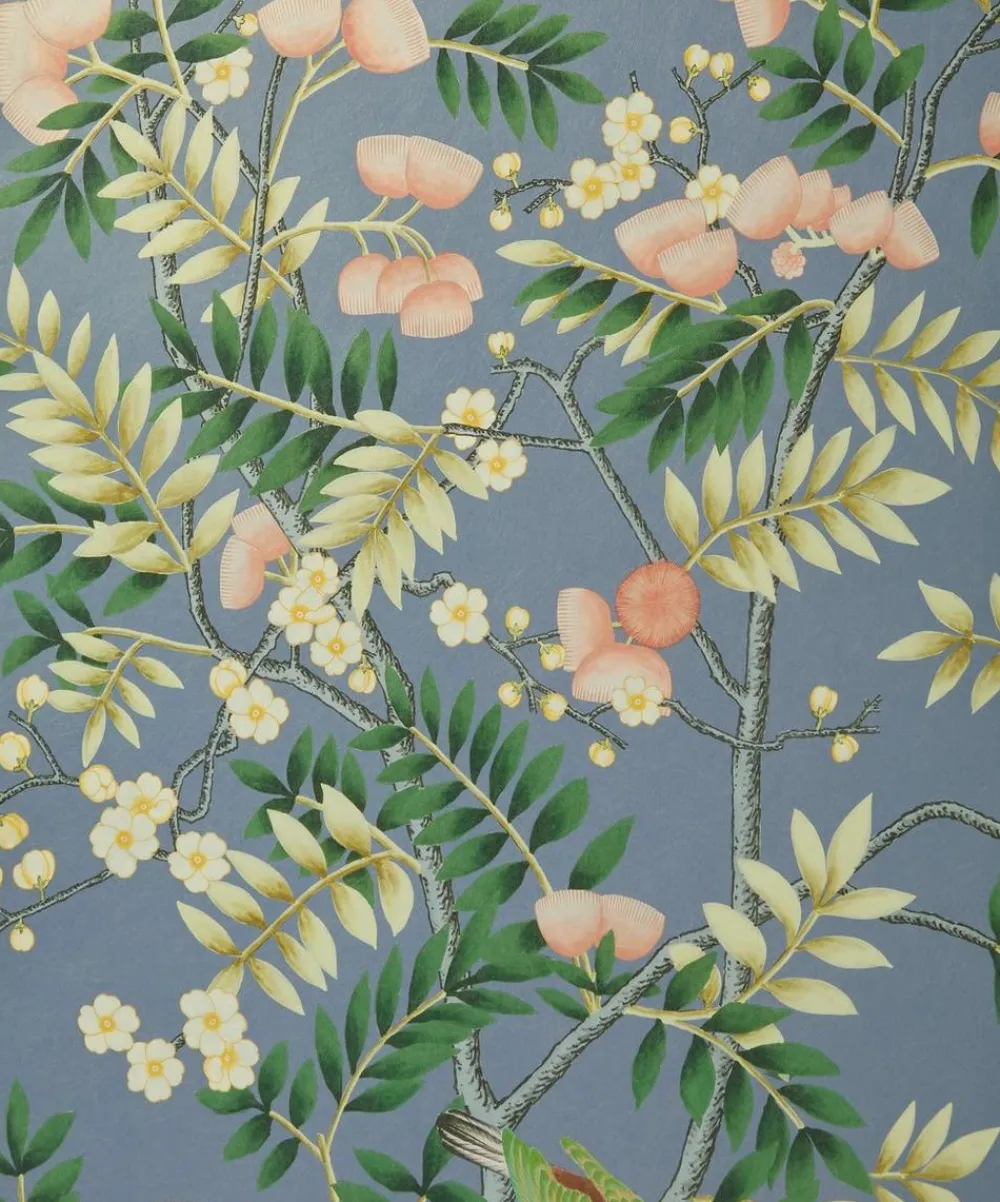 Liberty Interiors Wallpaper^Silk Tree in Flax Flower