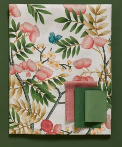 Liberty Interiors Furnishing Fabrics^Silk Tree Linen in Lichen