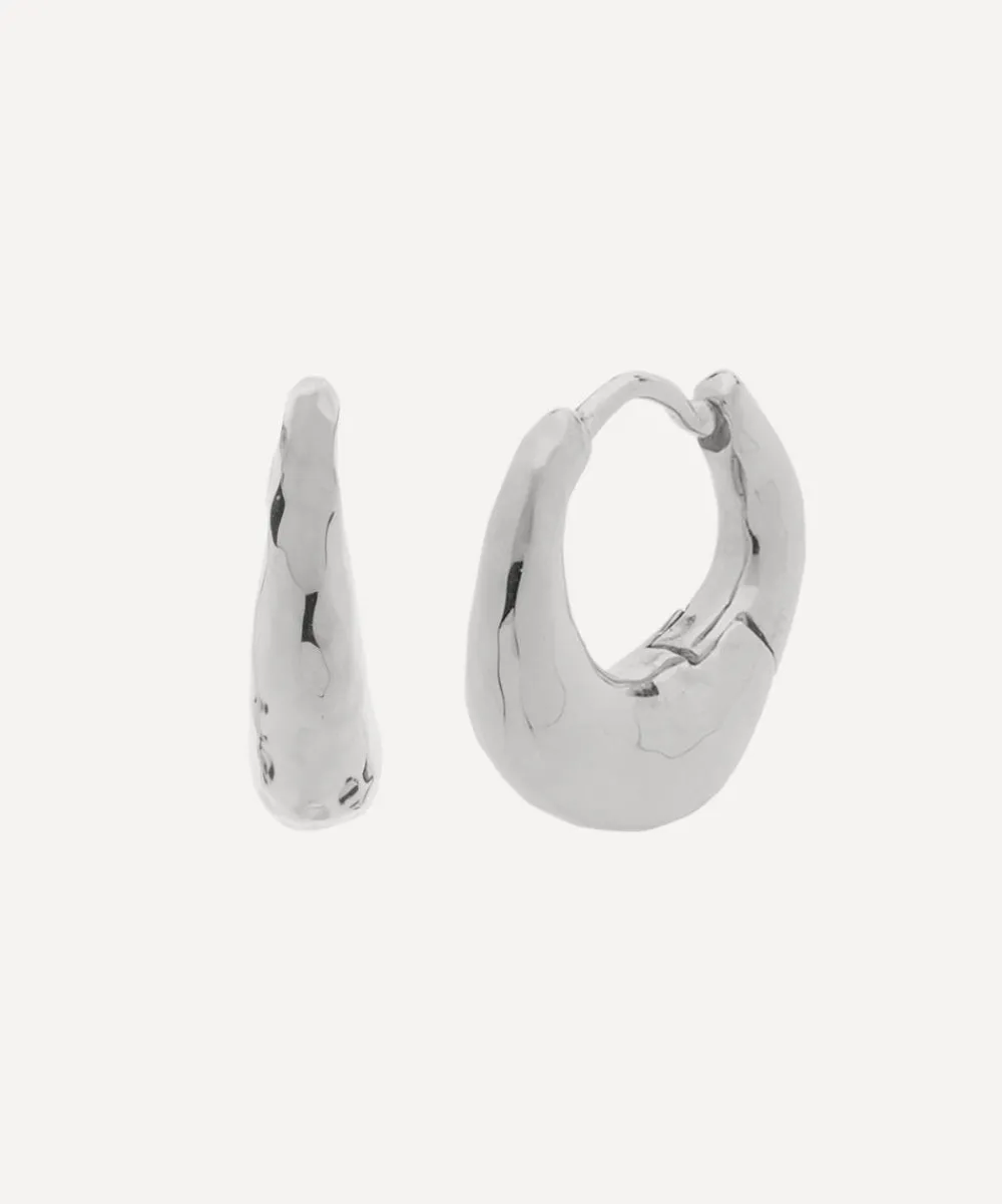 Monica Vinader Earrings^Silver Deia Huggie Hoop Earrings