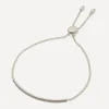 Monica Vinader Bracelets^Silver Fiji Mini Diamond Bar Bracelet