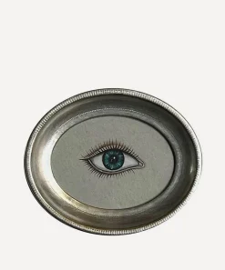 Patch NYC Wall Art|Living Room^Silver Frame Right Eye Art Print