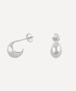 Dinny Hall Earrings^Silver Mini Scoop Hoop Earrings