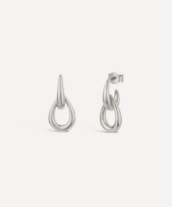 Dinny Hall Earrings^Silver Raindrop Double Link Drop Earrings