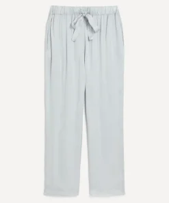 Kori Trousers & Shorts^Silver Silky Cropped Trousers