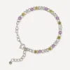 Dinny Hall Bracelets^Silver Suffragette Gem Drop Line Bracelet