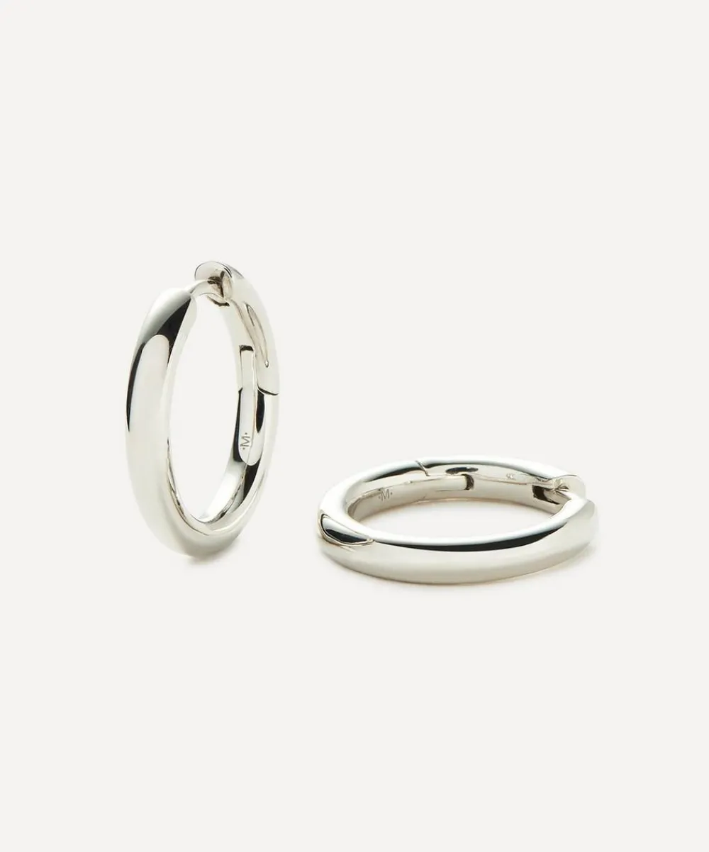 Missoma Earrings^Silver-Plated Classic Tunnel Small Hoop Earrings