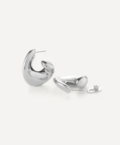 JENNY BIRD Earrings^Silver-Plated Gigi Hoop Earrings