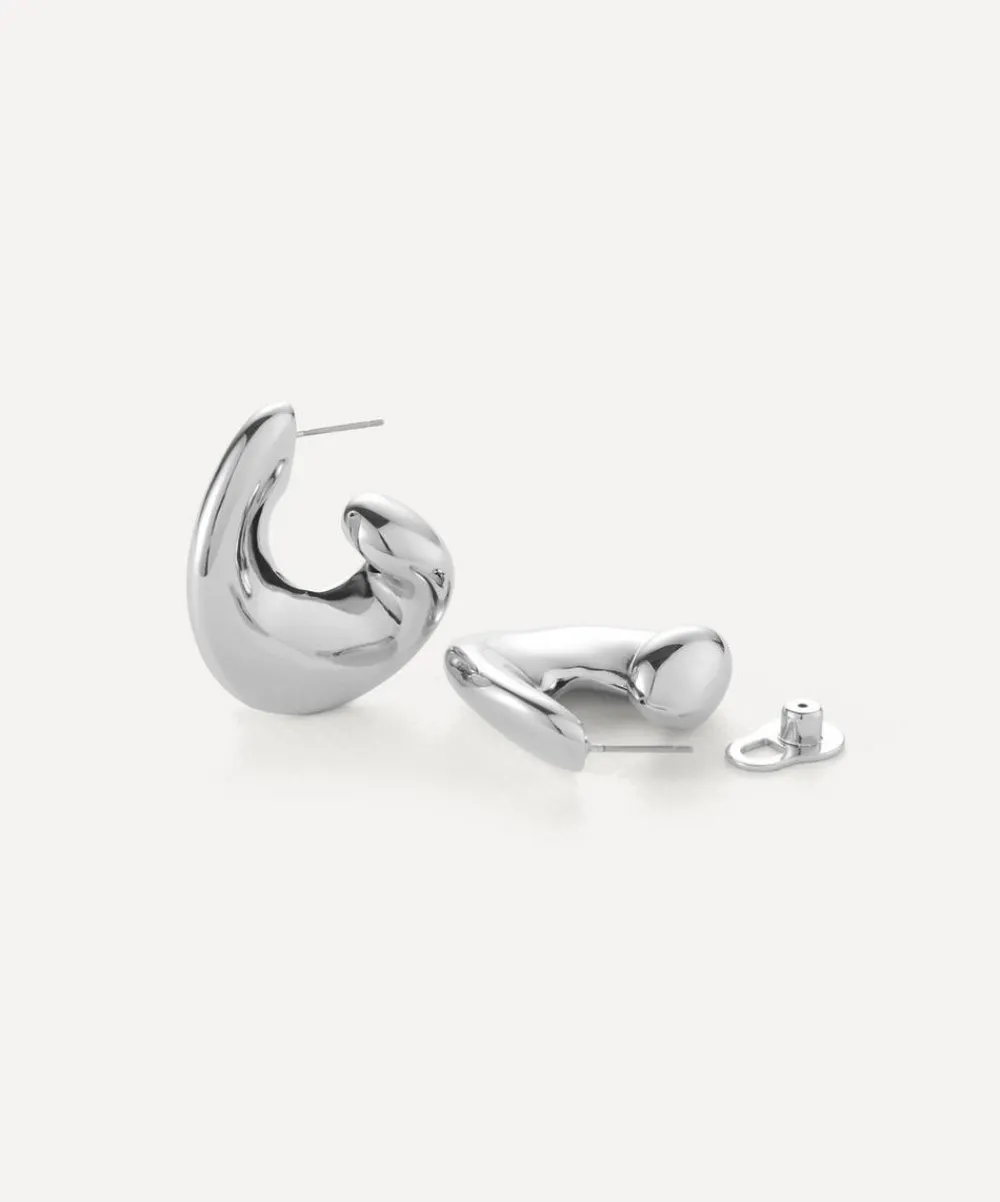 JENNY BIRD Earrings^Silver-Plated Gigi Hoop Earrings