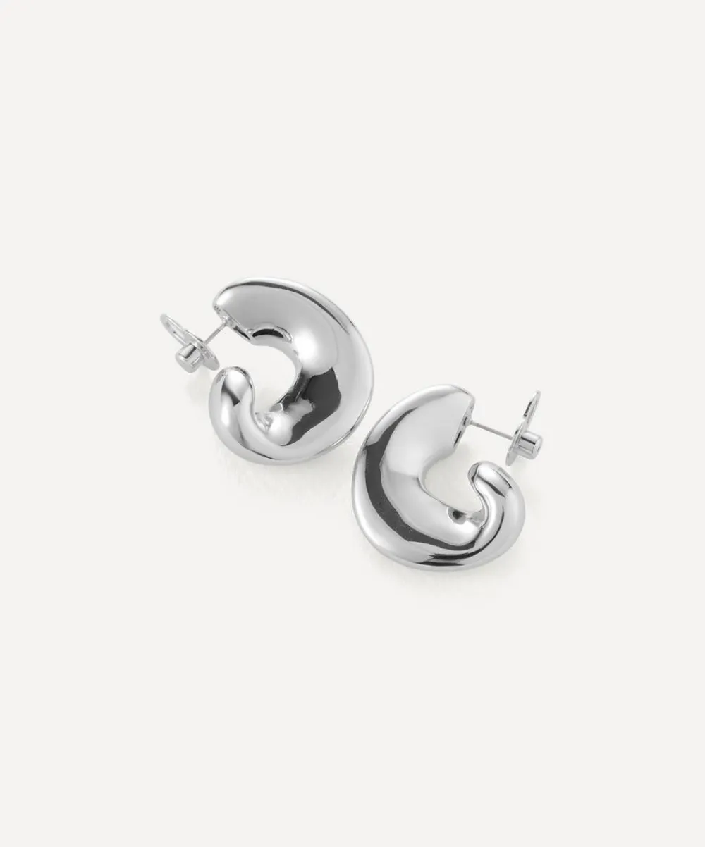 JENNY BIRD Earrings^Silver-Plated Gigi Hoop Earrings